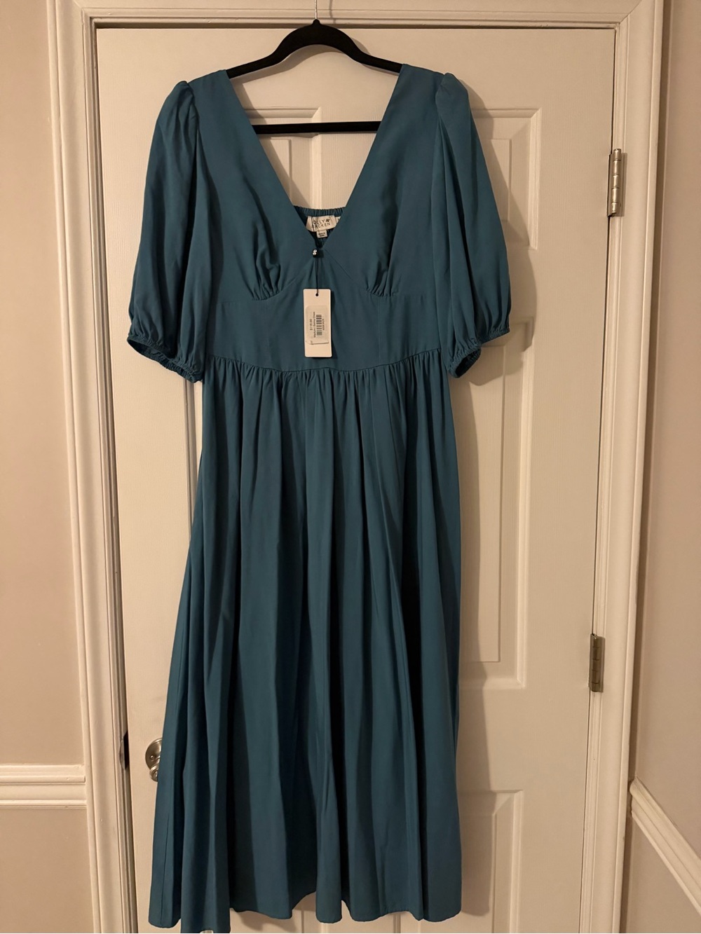 Molly Bracken Teal Blue Midi Dress